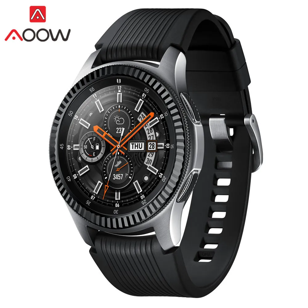 Ободок кольцо стиль для samsung Galaxy Watch 46 мм клейкая крышка против царапин Нержавеющая сталь защита аксессуары для шестерни S3