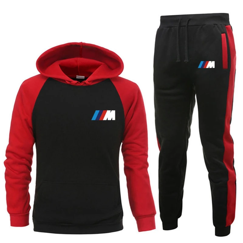 

Men's 2 Piece Tracksuit Sportswear Hooded and Pants Casual Tracksuit Novelty Explosion Spring Autumn 2021