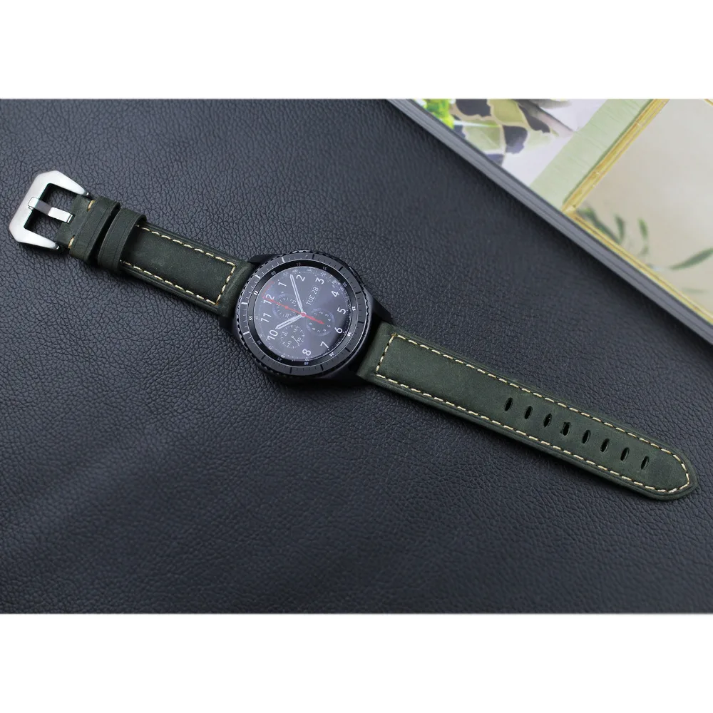 Huawei watch GT 2 кожаный ремешок для samsung Galaxy watch 46 мм gear s3 Frontier band браслет 22 мм ремешок gear S 3 Классический 46 мм