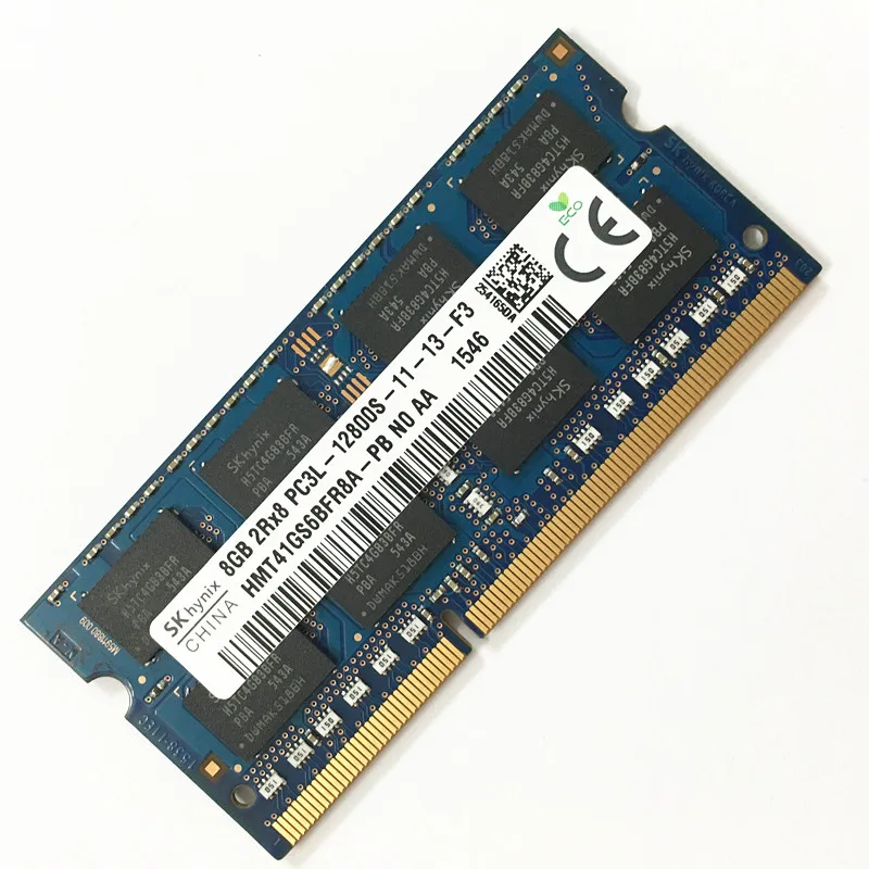 Тетрадь ОЗУ Sk hynix memoria DDR3 8 Гб 2RX8 PC3L 12800S 1600 МГц 1 35 V ГБ может использоваться как