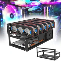 6gpu open ethereum mining rack easy to install accessory tools sturdy structure frame baking varnish craft