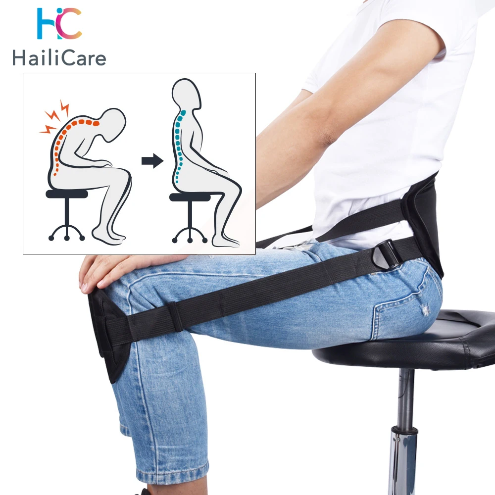 

Portable Back Support Belt Pad for Better Sitting Posture Perfect Back Waist Corrector Brace Protector for Lower Back Shoulder