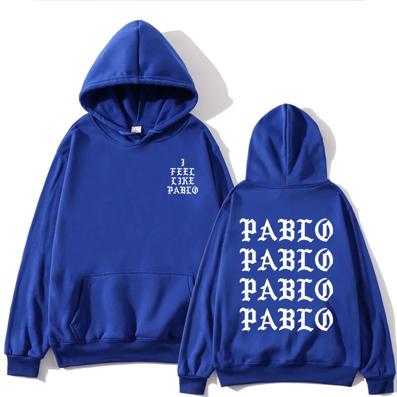 I think Paul Pablo Kanye West sweat men's hoodie sweatshirt Hip Hop Streetwear Hoody pablo ladies | Мужская одежда