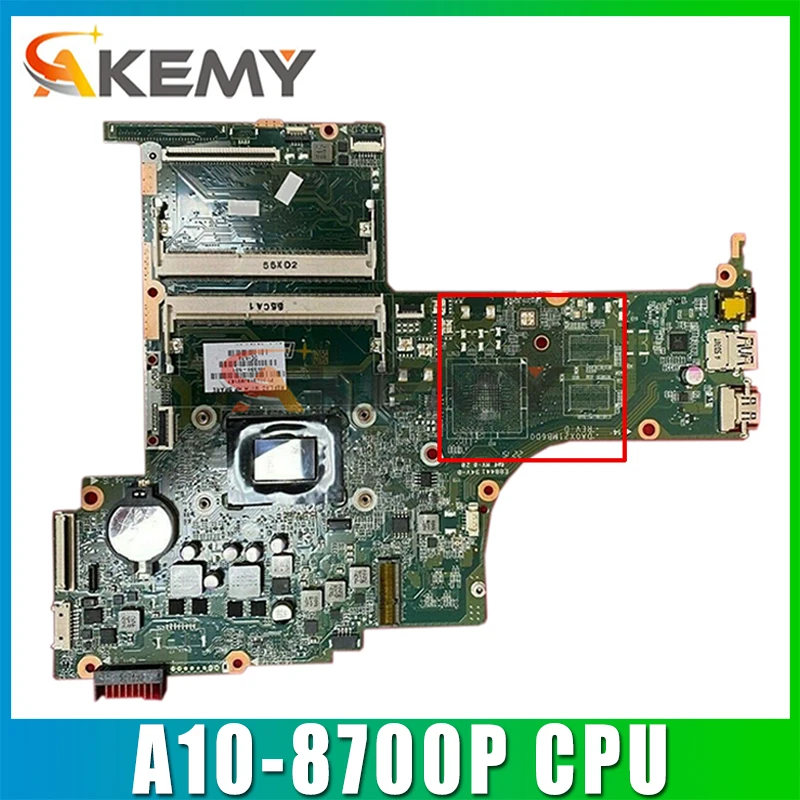 

For HP 15-AB Series Laptop Motherboard 809338-501 809338-001 DA0X21MB6D0 With A10-8700P CPU DDR3 MB 100% Tested Fast Ship