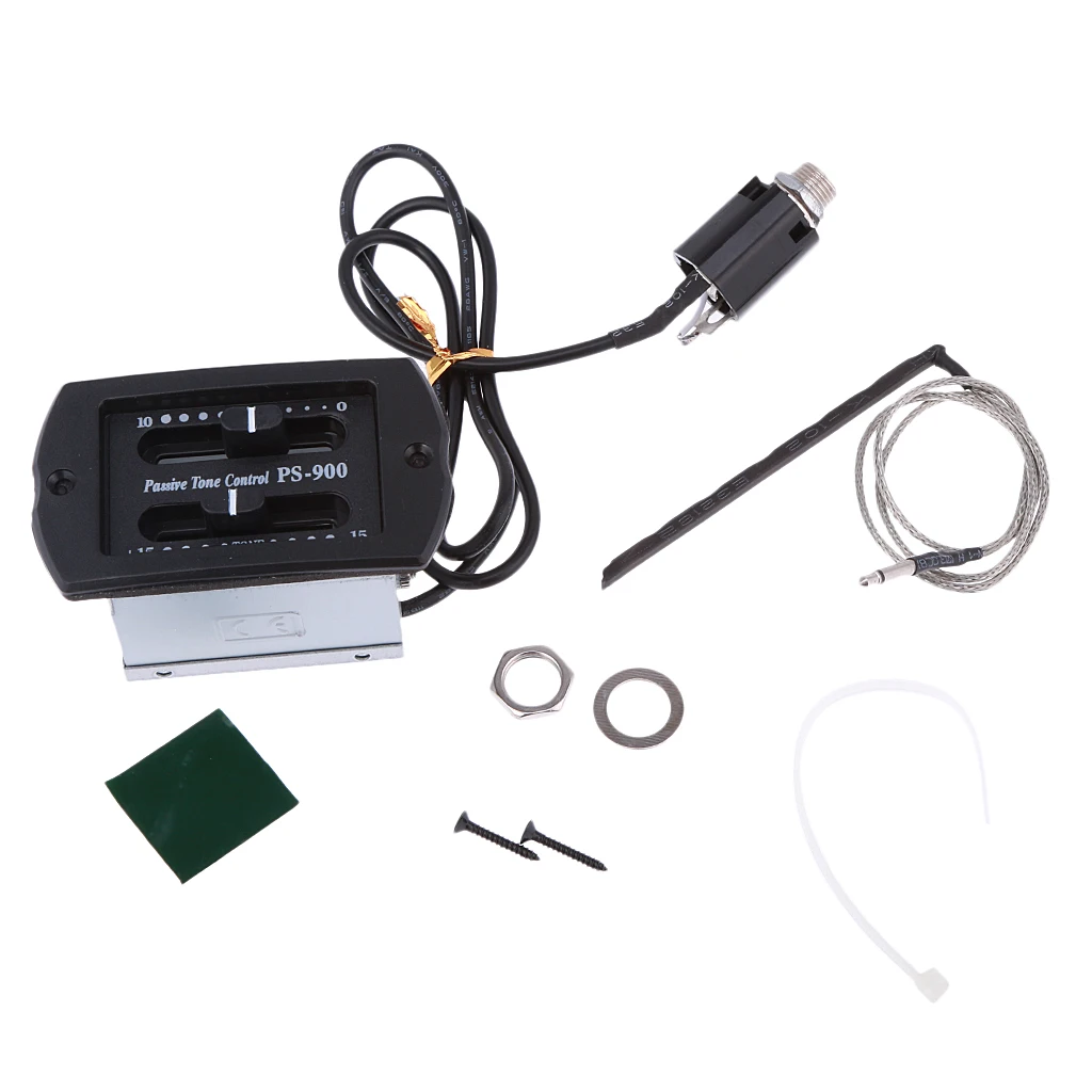 Acoustic Guitar 2 Band Preamplifier Preamp EQ Pickup Equalizer System Parts | Спорт и развлечения