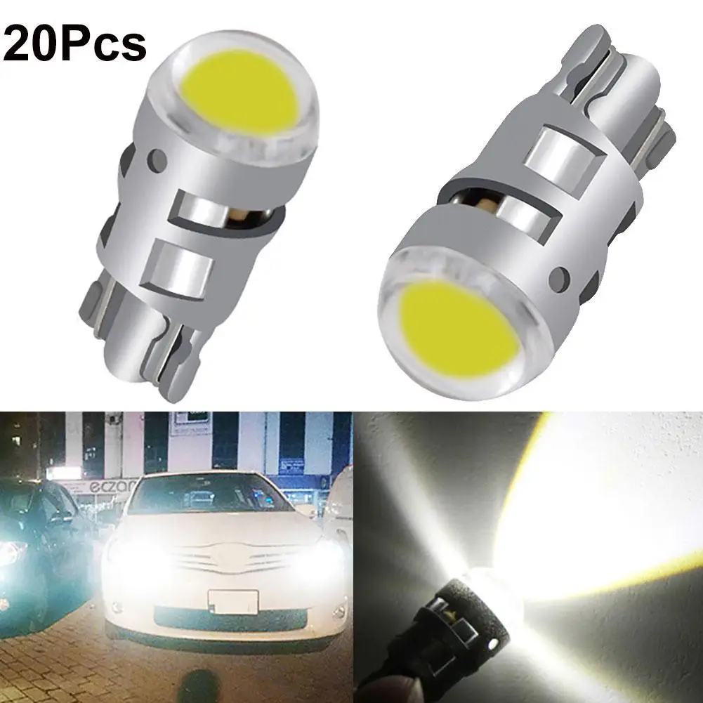 

20 шт T10 W5W 194 168 светодиодный Автомобильная габаритная лампа задсветильник