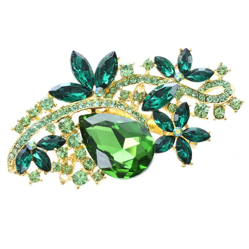 Броши для женщин Кристалл Большая Брошь Стразы свадебные аксессуары букеты