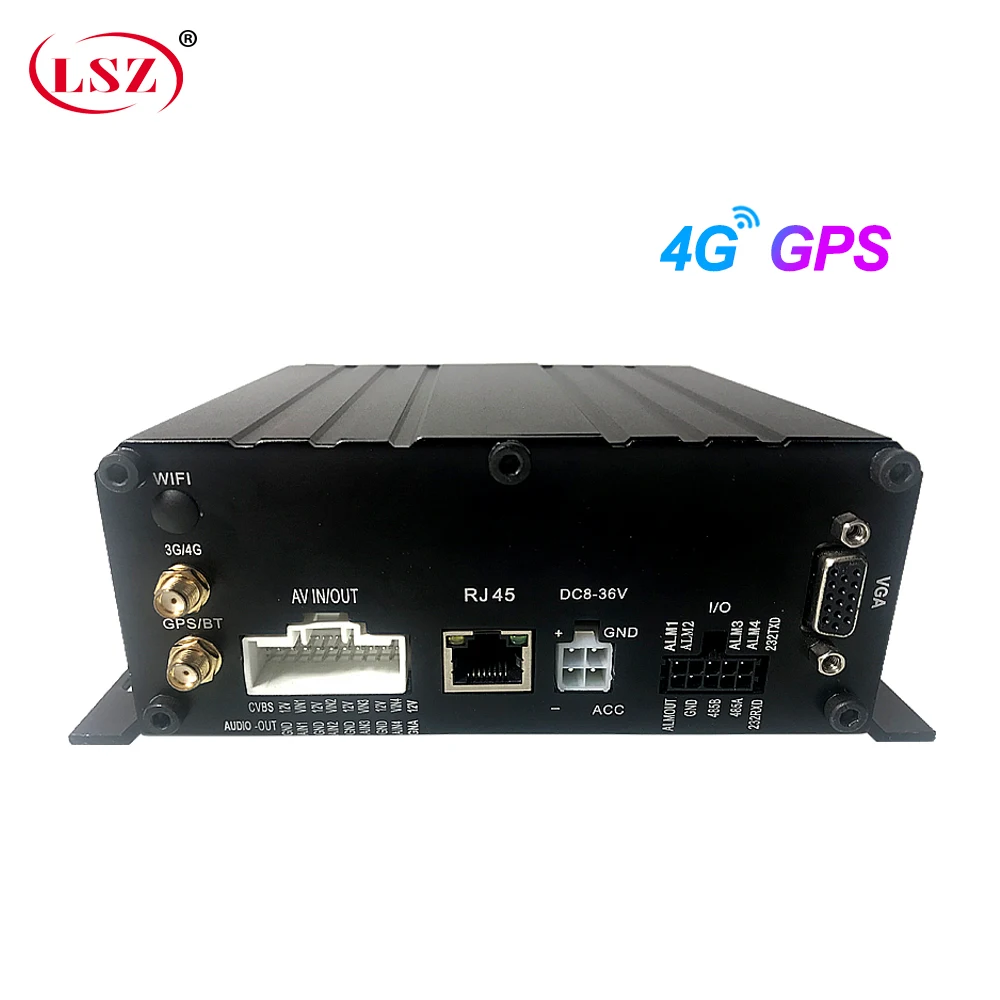 LSZ Full HD 4CH 720 P/960 P HDD/sd карта 4G GPS автобус Мобильный DVR с бесплатным программным