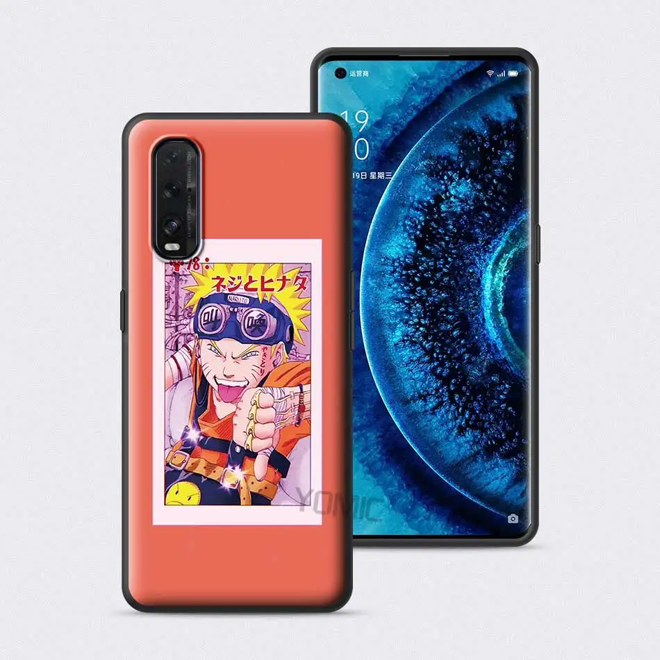 

Anime Naruto Celebrities Case for Oppo A52 A5 A9 2020 A53 Find X2 Lite X3 Ace Reno 3 4 5 F15 F11 Pro A73 TPU Black Phone Cover