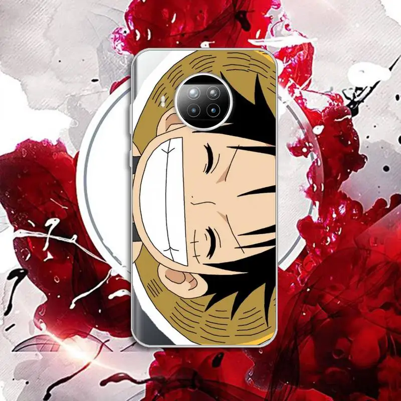 

Cartoon Luffy Sauron Phone Case Transparent for Xiaomi Redmi note 10 t 8 9 pro lite 11