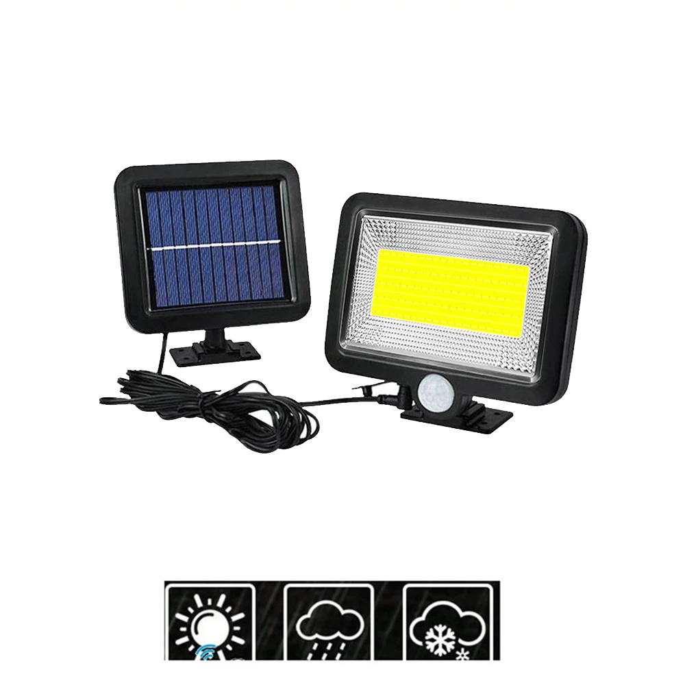 Открытый светодиодный настенный светильник на солнечных батареях Ночной PIR