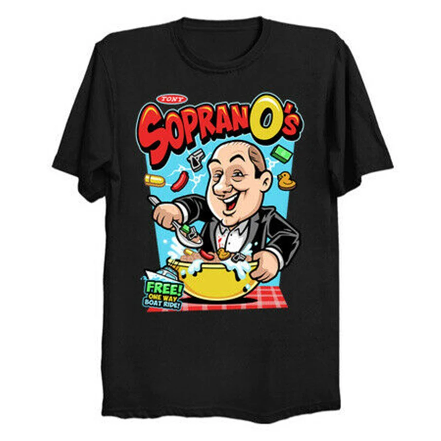 Тони Soprano'S Крупы The Sopranos сериала Забавный комплект из черной кофты с длинным
