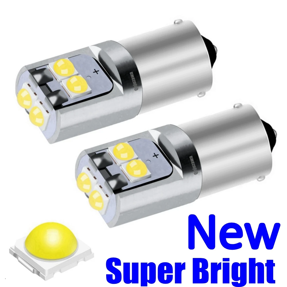 

2PCS T11 233 T4W BA9S BAX9S BAY9S LED Car Interior Reading Dome Lamp Auto Tail Side Bulb Parking Light License Plate Bulb