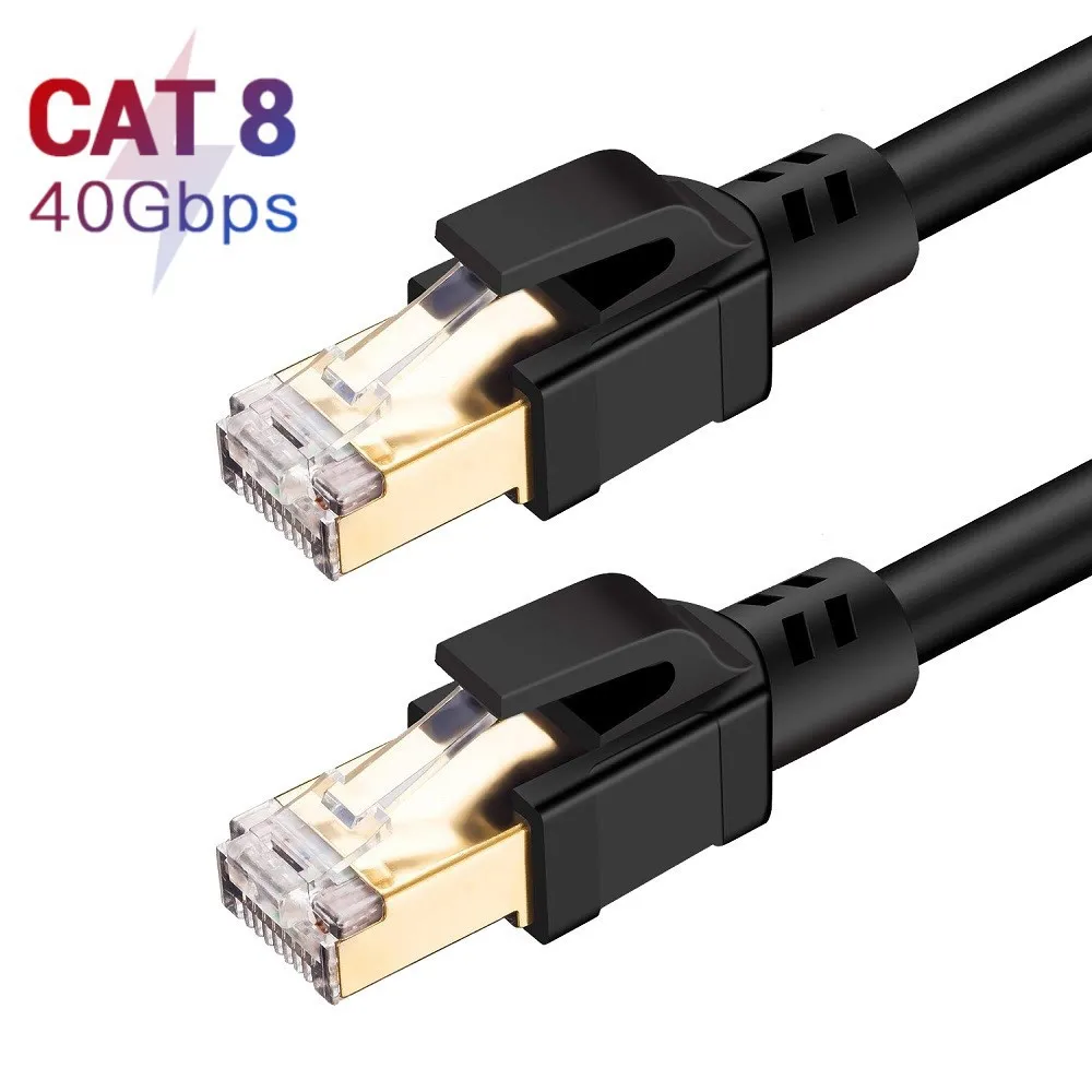 

UGREEN CAT8 Ethernet Round Cable 40Gbps RJ 45 Network Cable Lan RJ45 Patch Cord For PS4 Laptop PC PS4 Router CAT8 Cable Ethernet