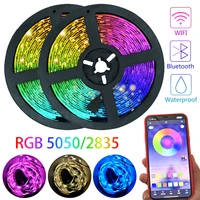 ir led strips light luces rgb 2835 flexible lamp tape ribbon with diode tape living room decoration 15m led strips