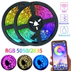 Светодиодные ленты IR RGB 2835, гибкая лента для лампы с диодной лентой для украшения гостиной, светодиодные ленты 15 м