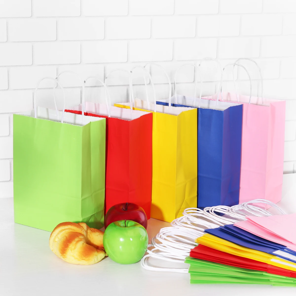 TOYMYTOY 20 шт крафт-бумажные пакеты для подарков крафт-бумажный пакет с ручкой