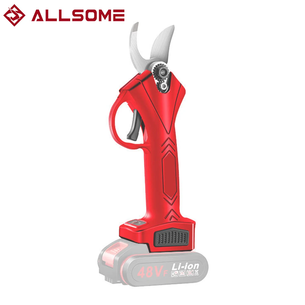 ALLSOME 600W Pruner Cordless Scissors Lithium-ion Pruning Shear Efficient Fruit Tree Bonsai Pruning Electric Tree Branches Cut