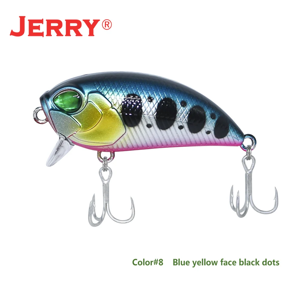 Blue yellow Jerry 1 шт. 5 см 8 г сверхлегкие рыболовные приманки жесткая приманка погремушка кренкбейт воблер кренк приманка Магнитная масса форель бас щука приманки - Цвет: Blue yellow