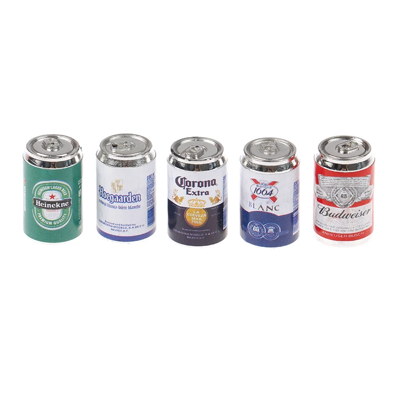 

1/12 Dollhouse Mini Soda Beer Cans For 1/6 Doll Accessories Miniature Food Play Scene Diy Handmade Model