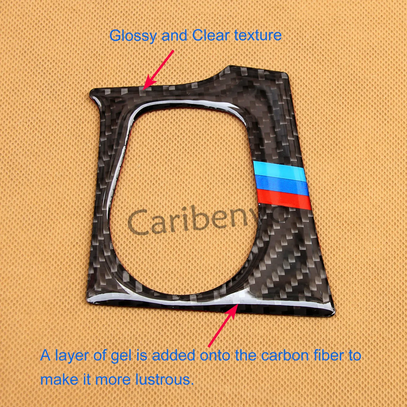 Накладка кнопки запуска двигателя из натурального углеродного волокна для BMW 3 4