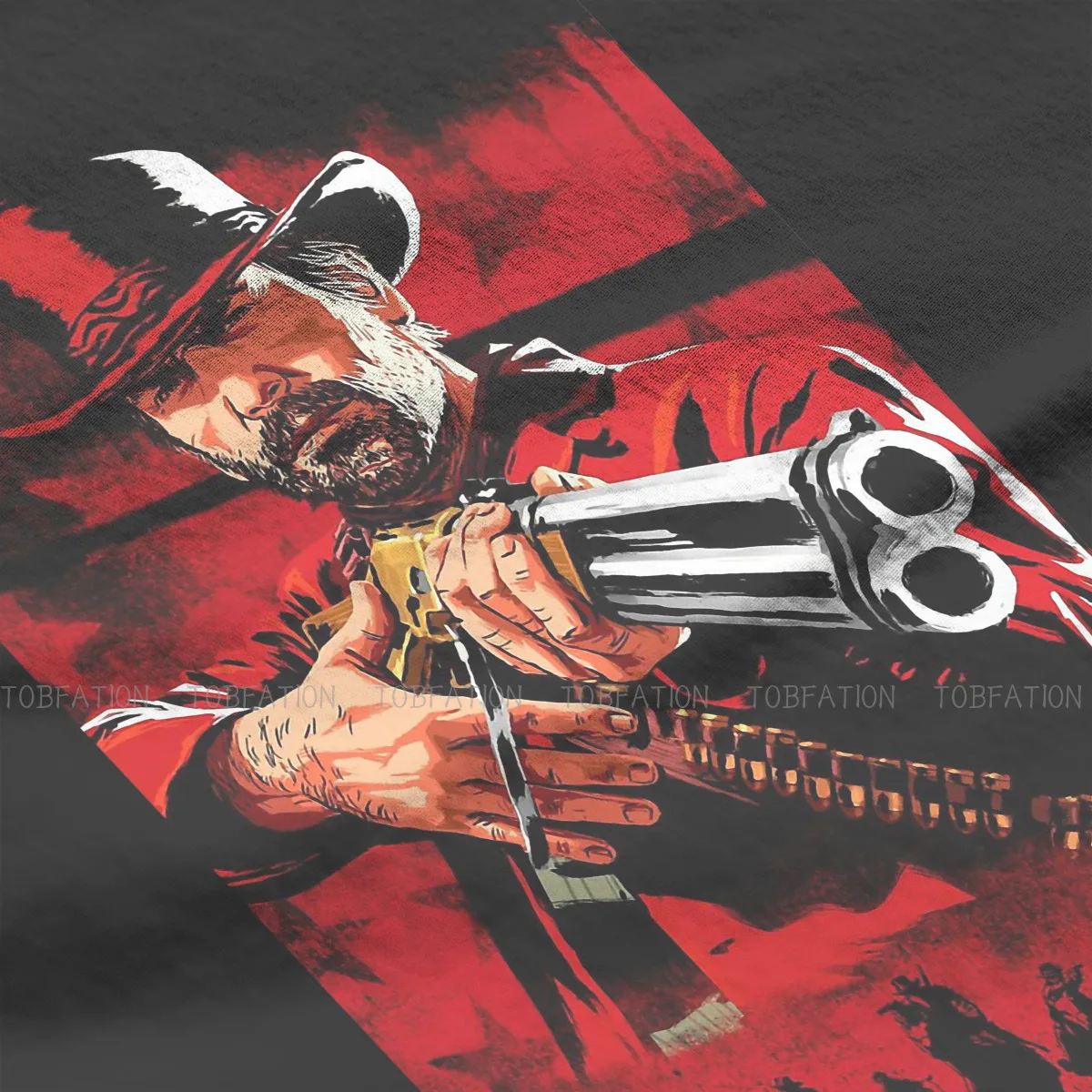 Футболка с надписью Red Dead Adventure Игра Артура Моргана Gunman Готическая Подростковая