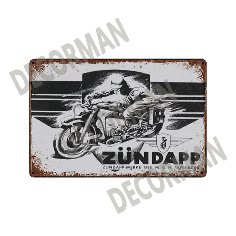 [Mike86] ZUNDAPP Triump пользовательские двигатель оловянный знак потертый шик ретро настенная живопись Рождественский подарок 20*30 см LTA-1702 - Цвет: SL-11685