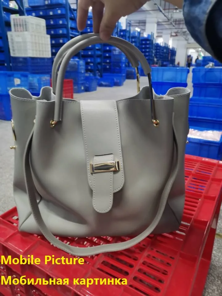 3 шт./компл. женские сумки кожаные на плечо Женская вместительная Повседневная