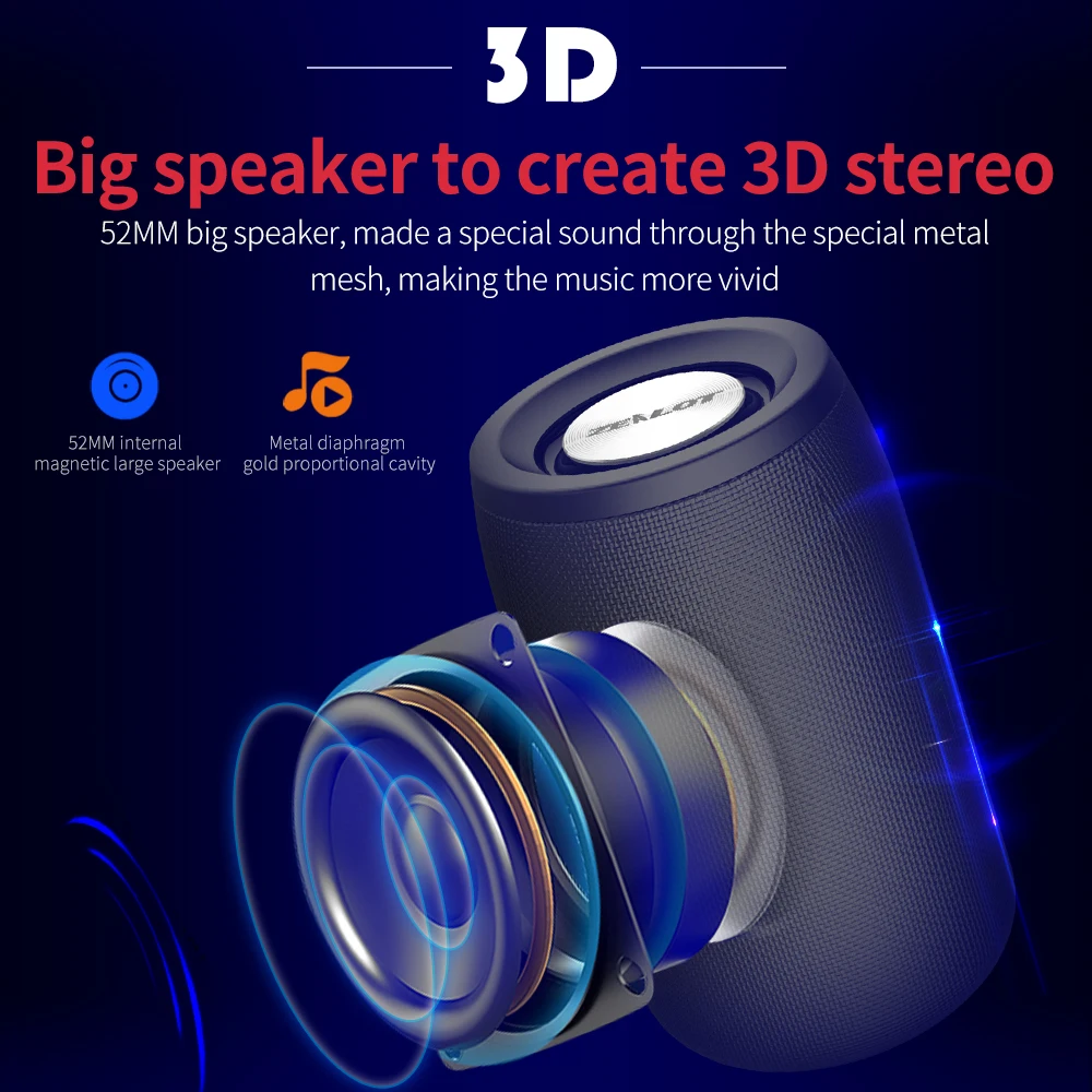 Мини Портативный HIFI беспроводной Bluetooth динамик S32 сабвуфер с FM радио Колонка