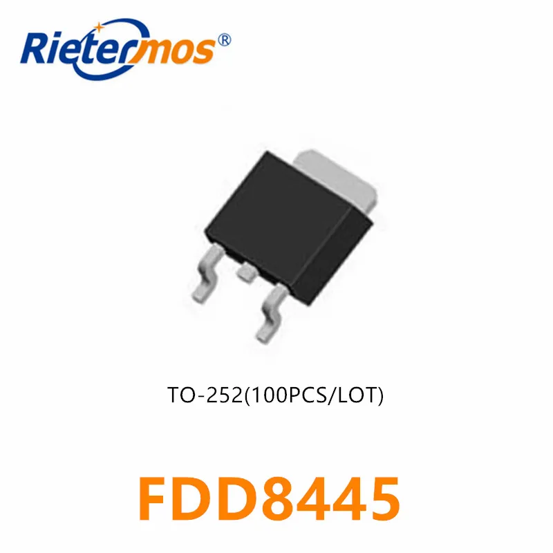 100 шт. FDD8445 D8445 D4243 40V SMD N CHANNEL высокое качество|n-channel| |