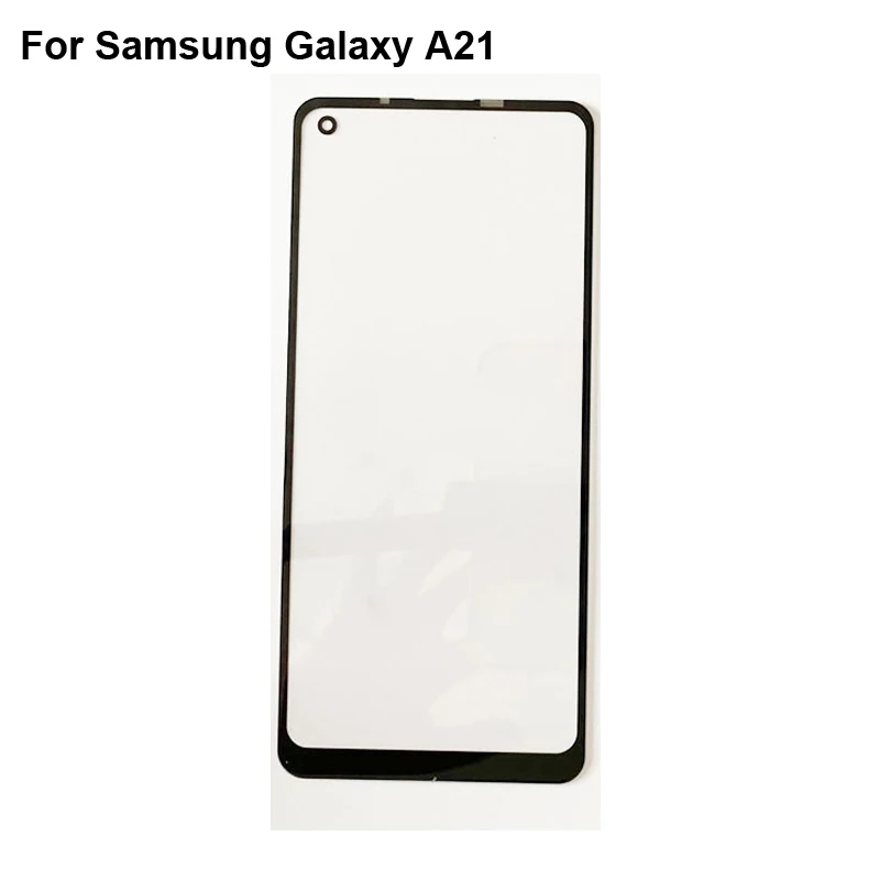 

Сенсорный экран для Samsung Galaxy A21, стекло, дигитайзер, панель, переднее стекло, сенсор для Galaxy A 21 SM-A215F/DS, без гибкого кабеля, 2 шт.