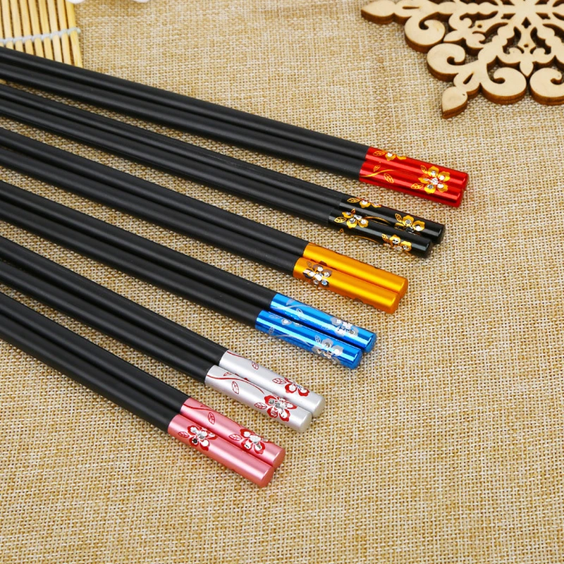 10 пар высококачественных столовых приборов набор палочек для еды в виде вишни