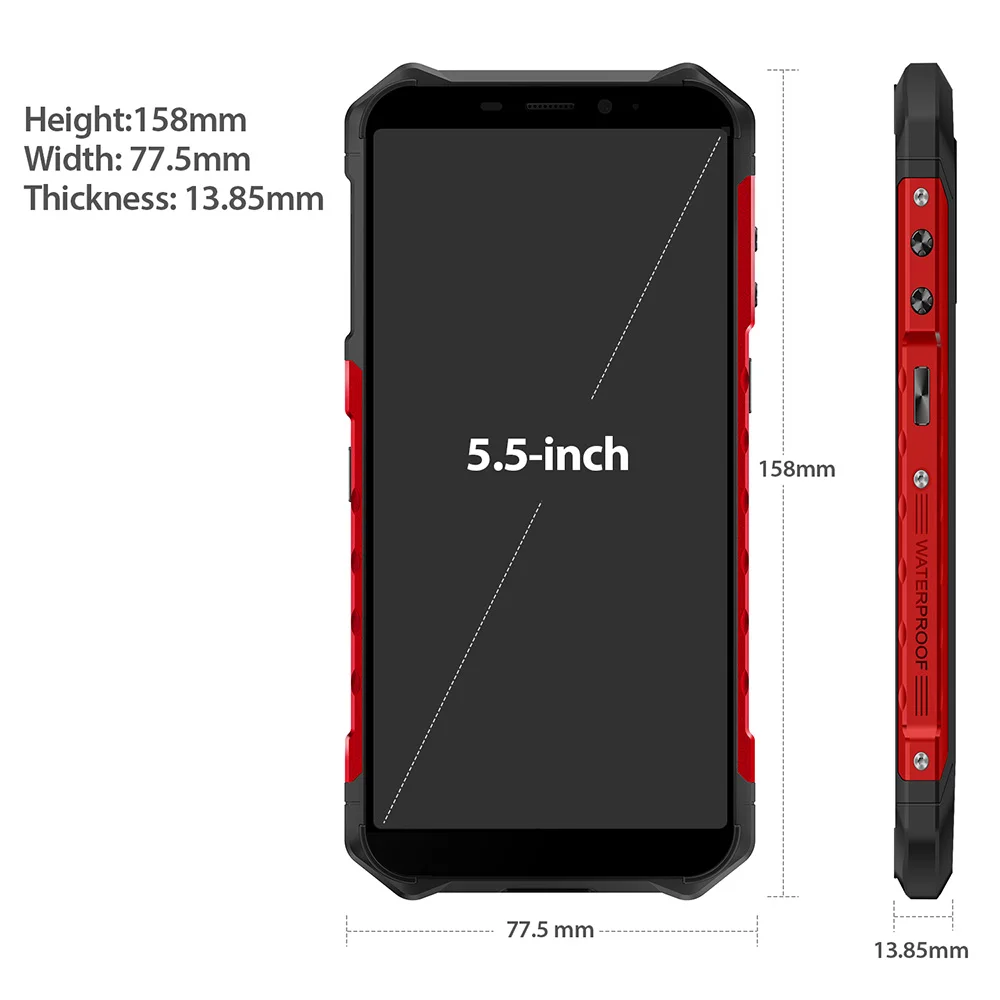 Смартфон Ulefone Armor X9 защищенный 3 + 32 ГБ 5 дюйма Android 11 NFC Google Pay 4G LTE 5000 мАч | Мобильные