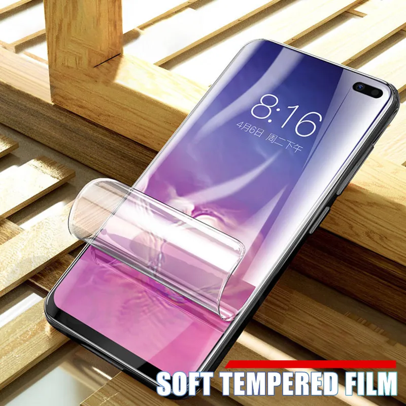 50D полностью изогнутая Гидрогелевая пленка для samsung Galaxy S10 S9 S8 Plus S10e Защитная пленка для samsung Note 10 Pro 9 8 пленка не стеклянный чехол