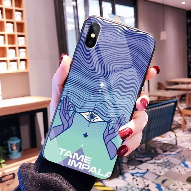 

Yinuoda Tame Impala Silicone Black Phone Case for iPhone8 6 7 plus X XS XR XS MAX 11 pro max
