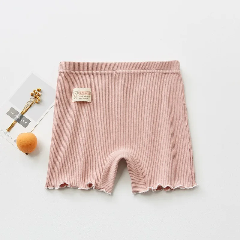 Летнее Детское нижнее белье для маленьких девочек безопасные Короткие штаны с
