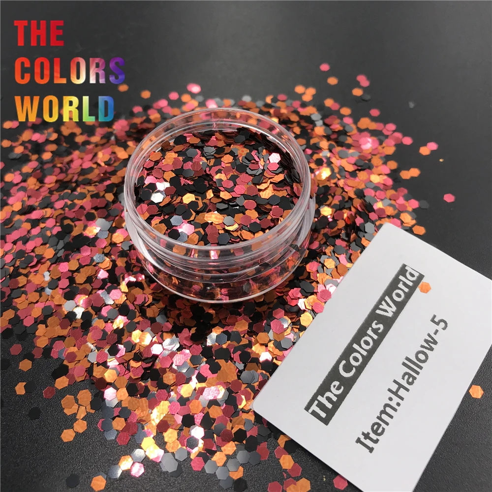 TCT-365 ногтей на Хэллоуин Блестящий дизайн ногтей Хэллоуин украшение Смола Искусство на тумблеры и формы ремесло DIY аксессуары фестиваль