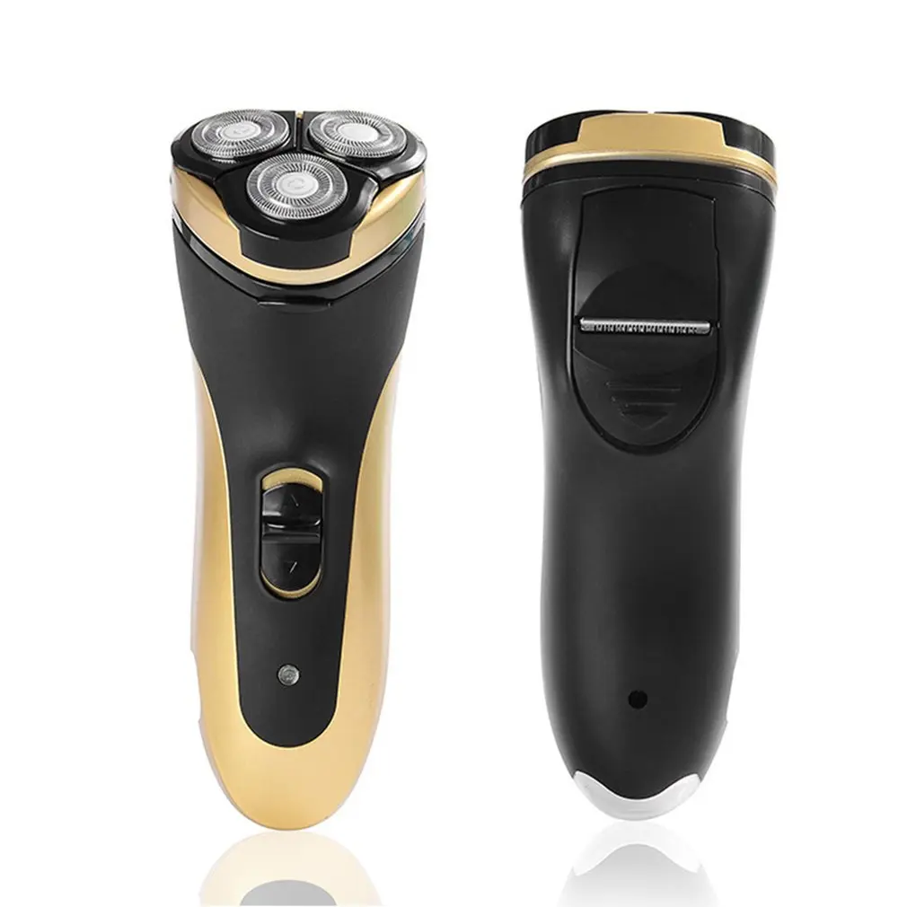 

3 Blades Rotating Rechargeable Electric Shaver Portable 4W Electric Razor With LED Lighting Function