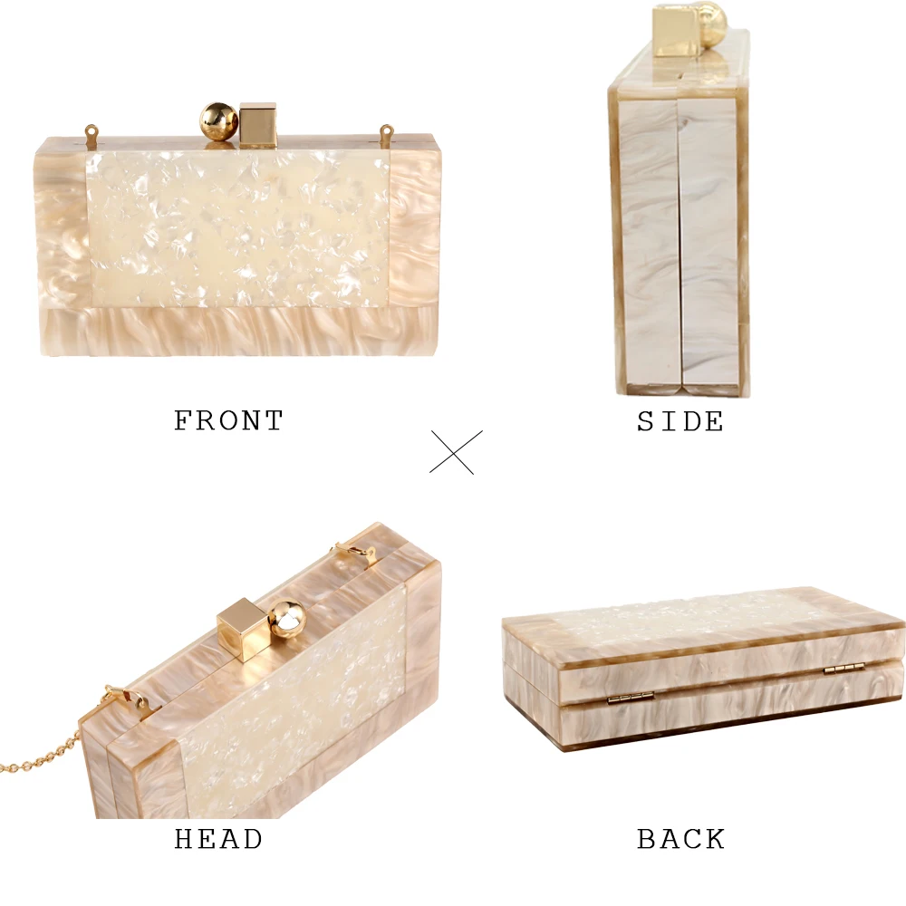Женский новый акриловый кошелек брендовая модная маленькая Свадебная сумка