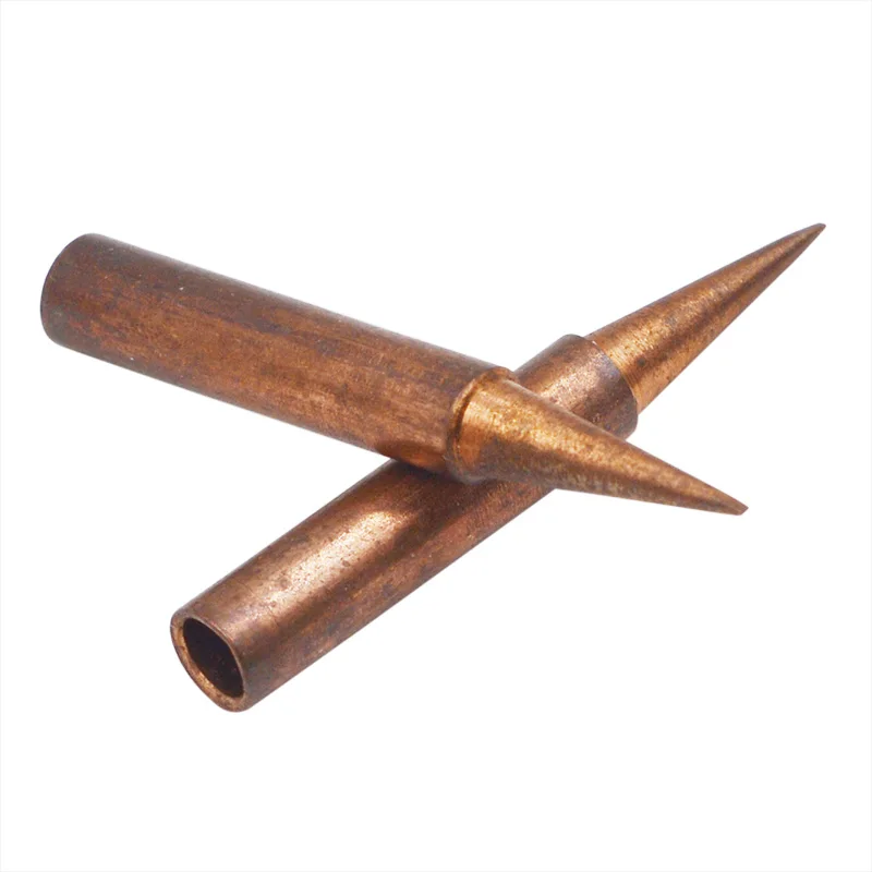 

5PCS 900M 0.8D Pure Copper Soldering Iron Tip Lead-free Welding Sting For Hakko 936 FX-888D Saike 909D 852D+ Soldering Iron