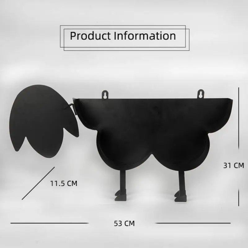 

Creative Sheep Decoration Paper Towel Rack Wall-mounted Perforation-free Metal Household Bathroom Roll Paper Towel Storage Rack