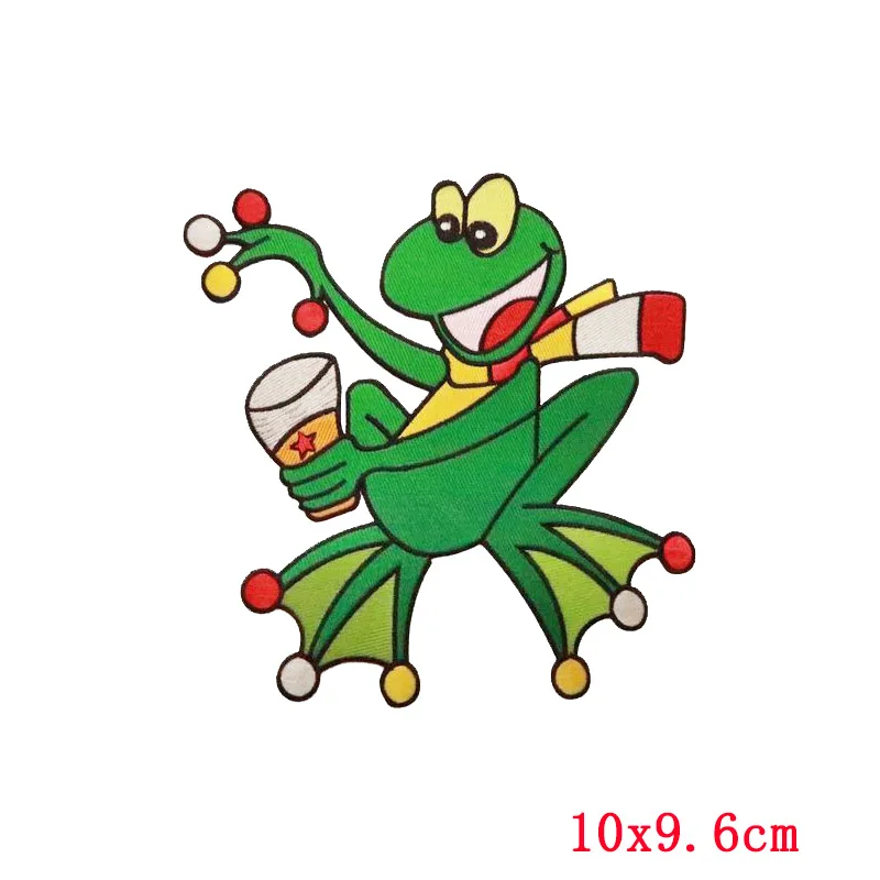 Железные нашивки для одежды с принтом лягушки эмблема Oeteldonk лягушка карнавал