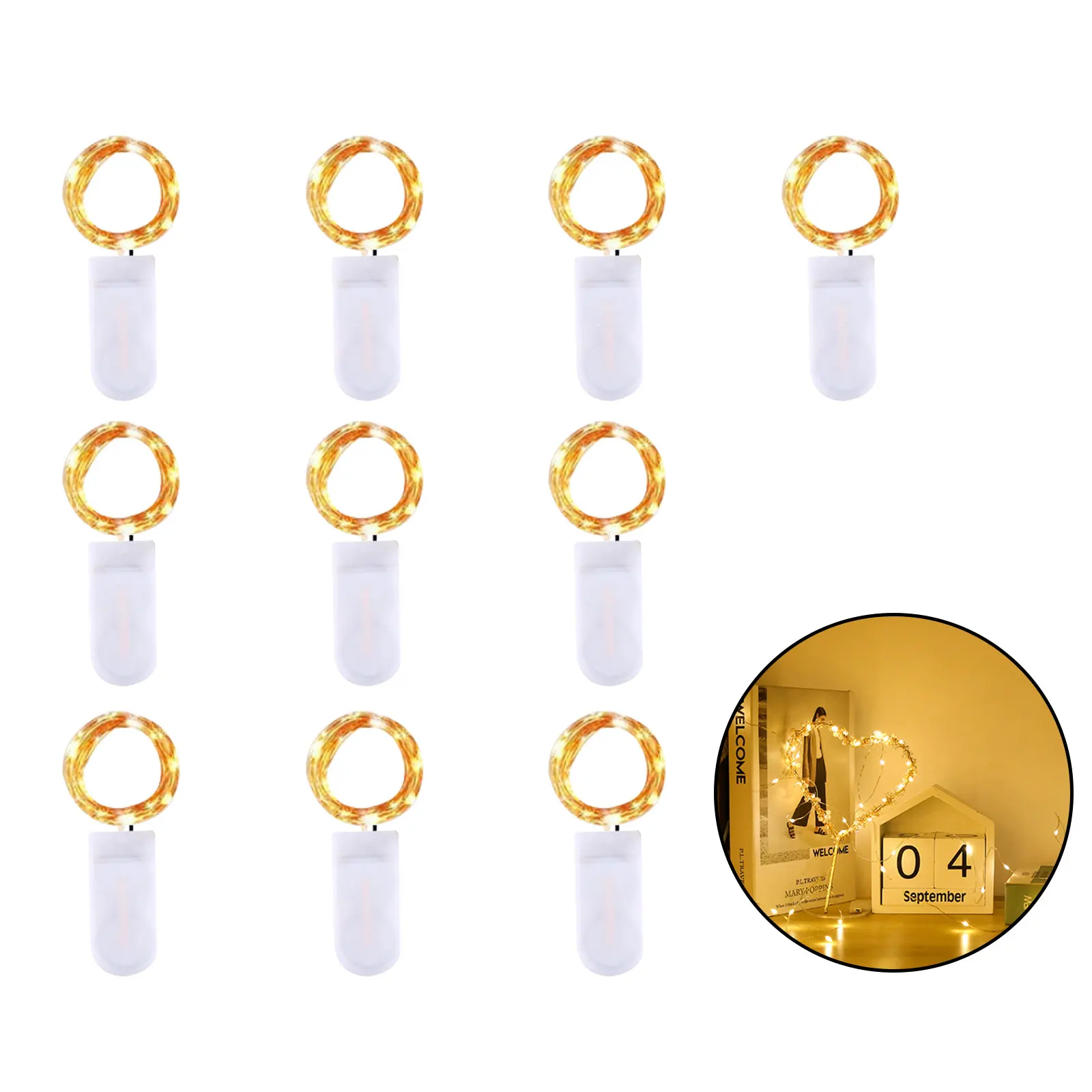 

LED Lighting Strings 2M 20 LED Fairy Lights Battery Operated For Home Garden Wedding Party Christmas Halloween