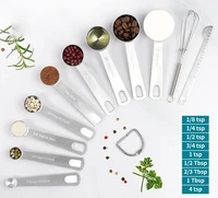 cooking and home baking measuring spoons set heavy duty stainless steel measuring tools for kitchen