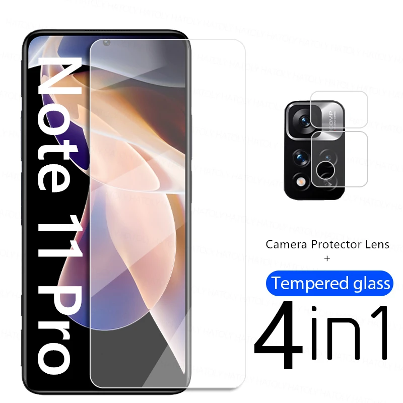 Protector de pantalla para Xiaomi Redmi Note 11 Pro, cristal templado, 5G-0