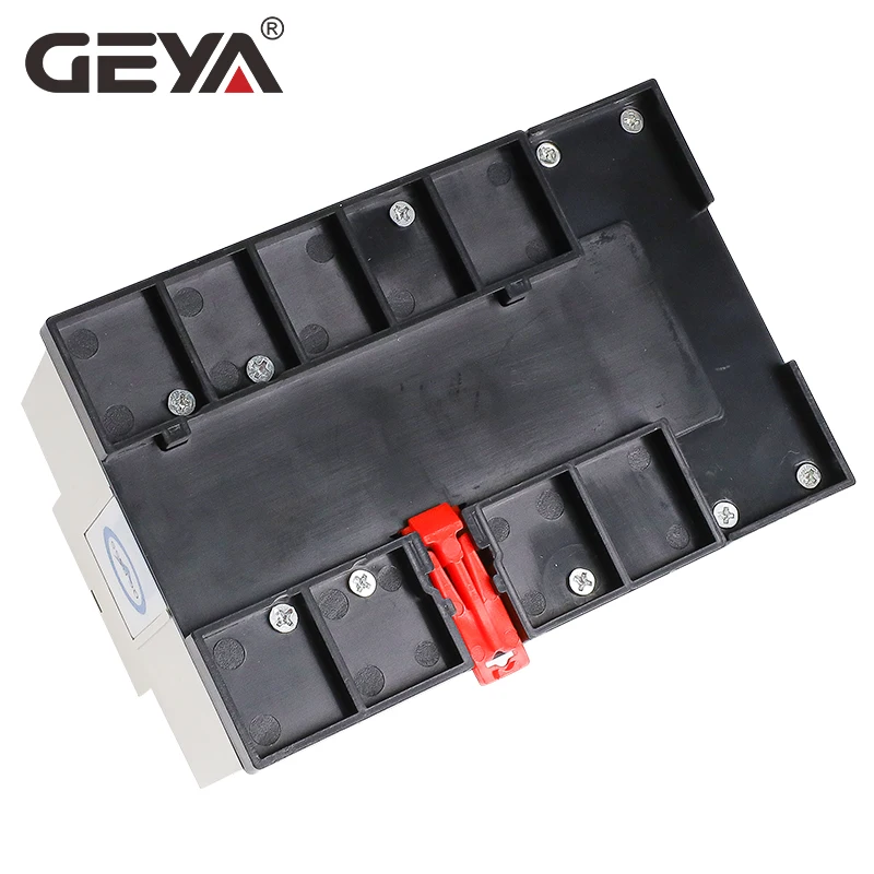 Двойной автоматический переключатель питания GEYA Din Rail ATS 110 В 220 63 а 50/60 Гц PC Grade Auto