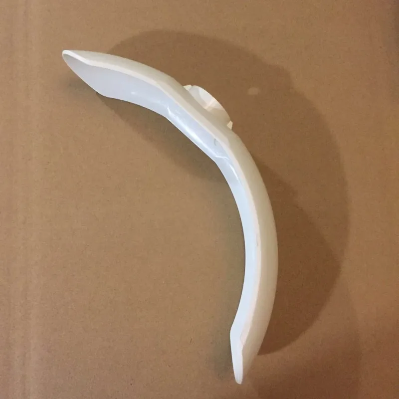 front mudguard white Rear Front Mudguard Tire Tyre Splash Fender Guard Wing with Light for Xiaomi Mijia M365 Electric Skateboard Scooter Replacements - Color: front mudguard white