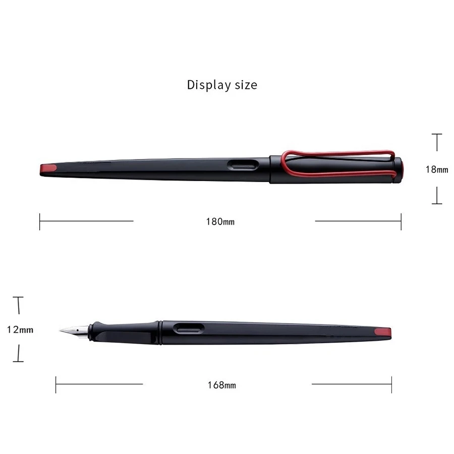 

LBT Long Tail Fountain Pen EF/F/M/1.1mm/1.5mm/1.9mm Nibs Optional Student Office Practice Supplies Stationery Writing Pens Gift