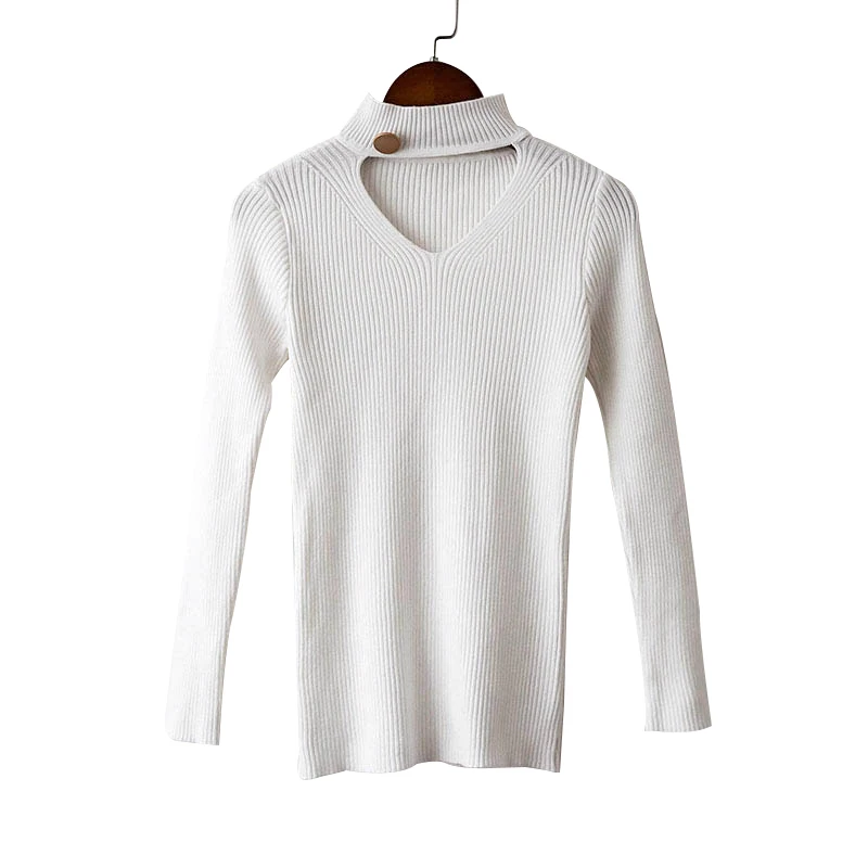 Женский свитер GOPLUS трикотажная куртка топ с круглым вырезом ажурные свитера