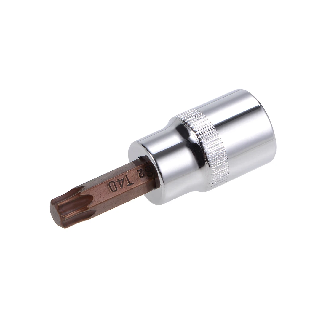 Торцевые головки Uxcell Torx T20/30/40/45/50/3/8 сталь S2 длина 48 мм латунь серебристый тон
